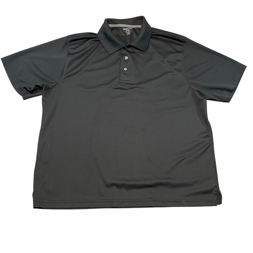 Architect Golf‎ Performance Polo Shirt Mens XL Black Short Sleeve